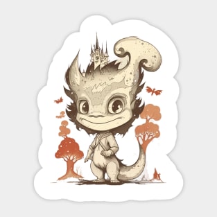 Mystical fantasy character. Sticker